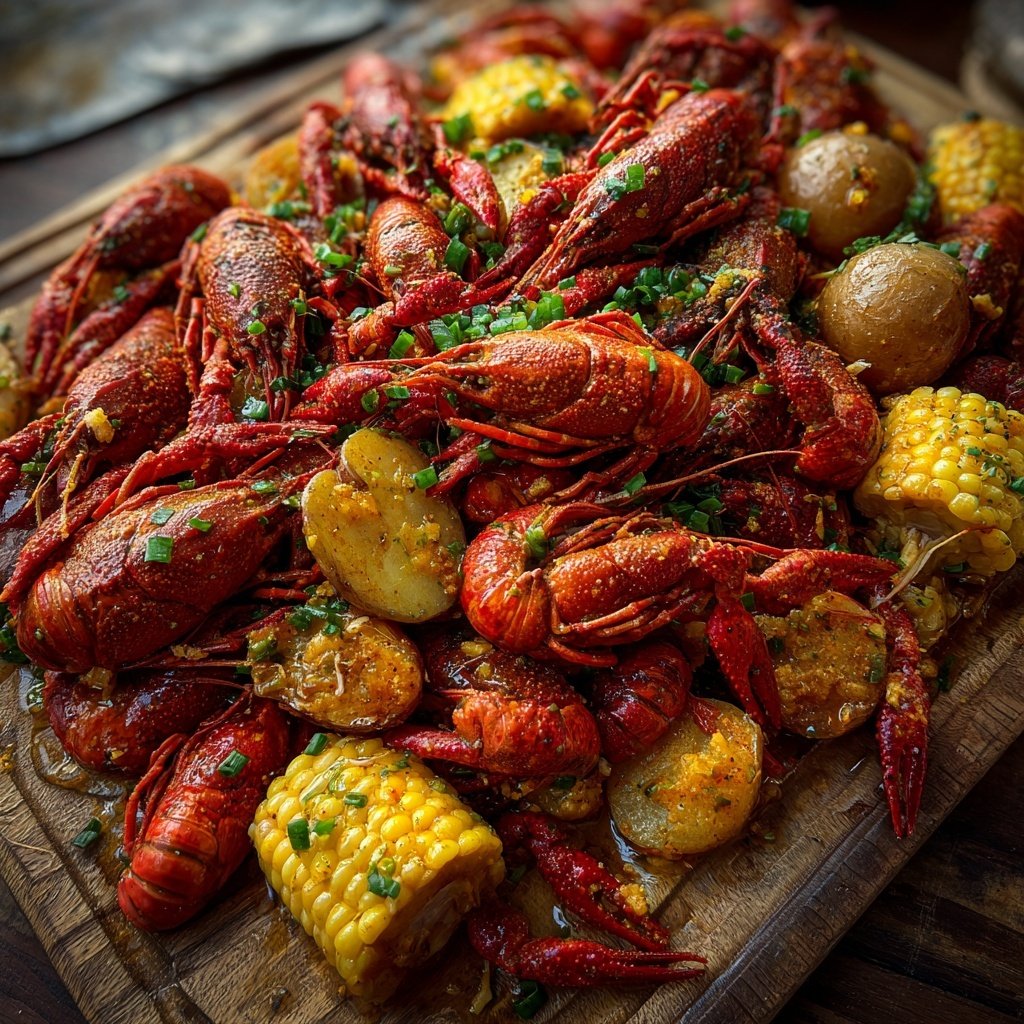 New Orleans-style Crawfish Platters