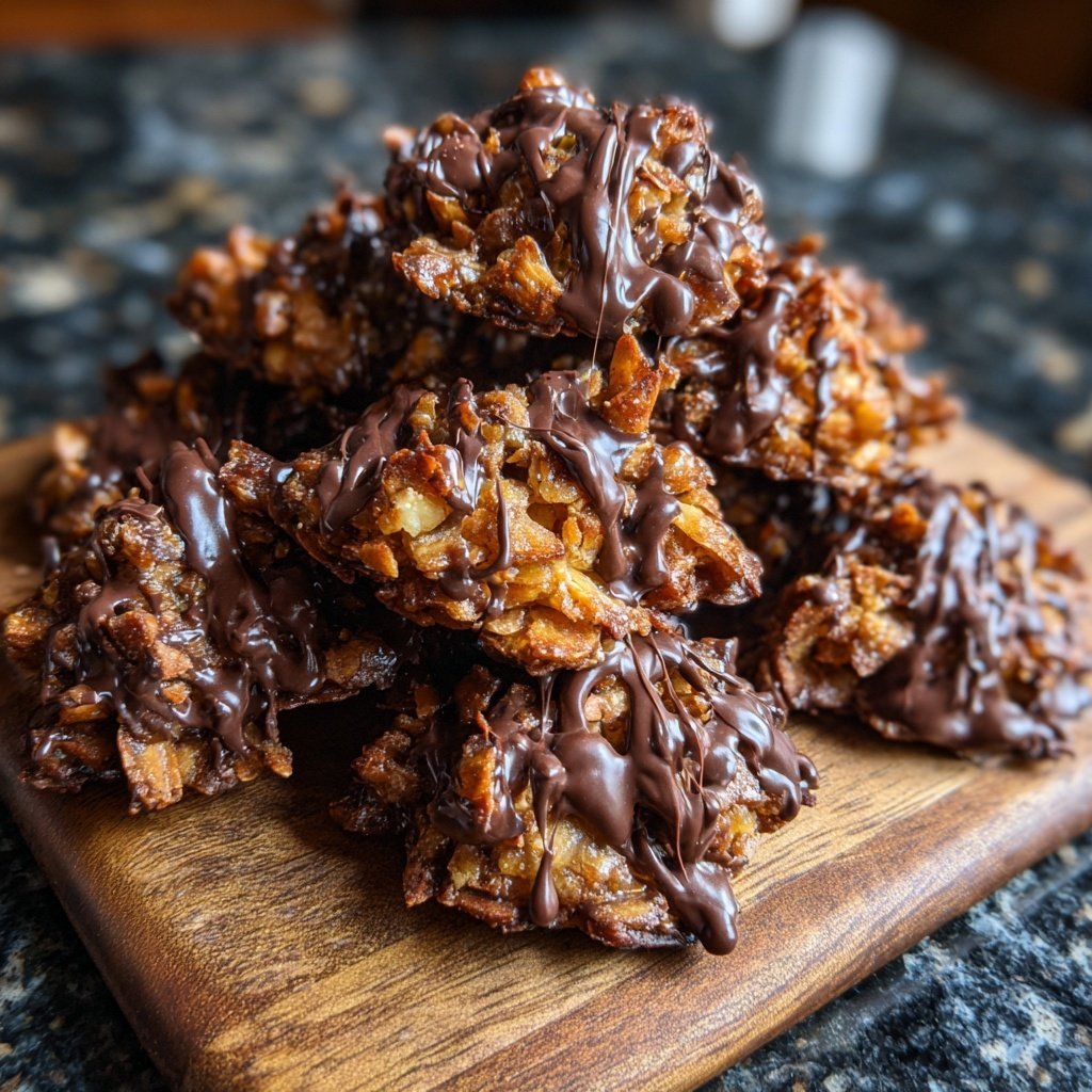 Crispy Chocolate Almond Clusters