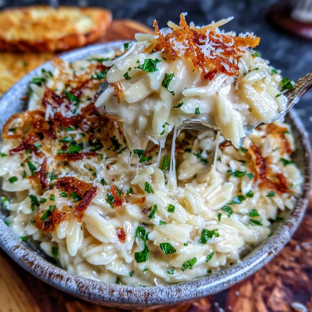 Creamy Lemon Parmesan Orzo