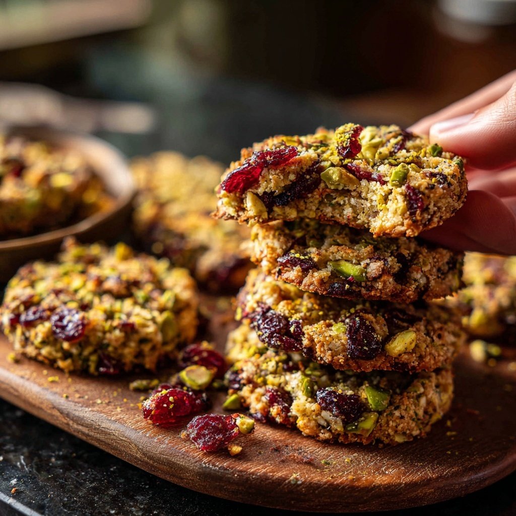 Pistachio and Cranberry Bites