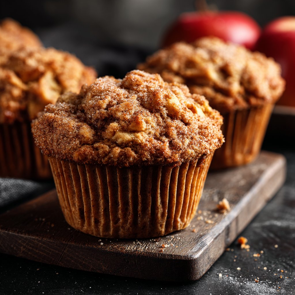 Apple Cinnamon Oat Muffins
