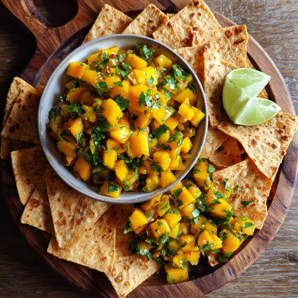 Mango Salsa and Tortilla Chips