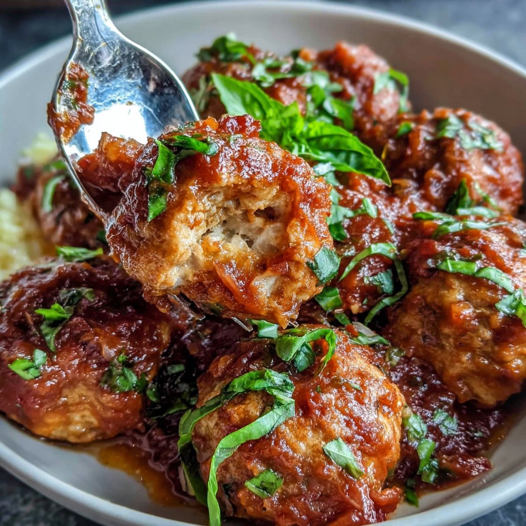 Turkey Meatballs in Marinara Sauce